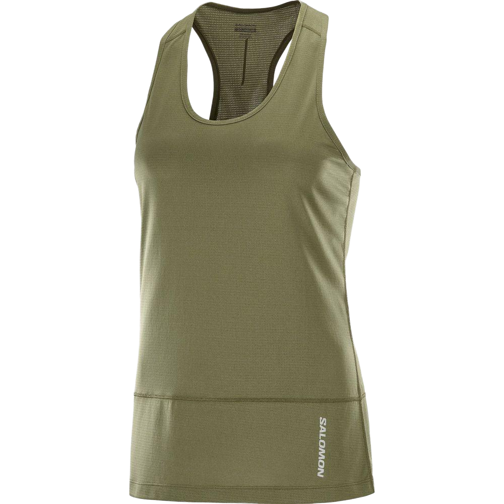 Salomon Women's Cross Run Tank (Grape Leaf) - Cam2