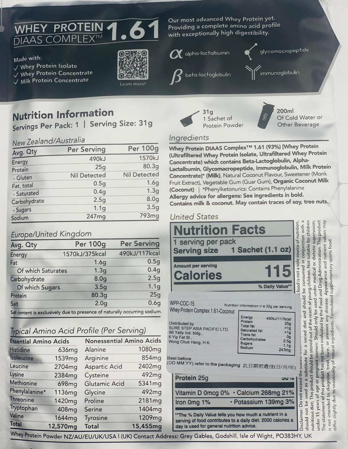 RADIX - RADIX Whey Protein Complex 1.61 Single Serves - Cam2