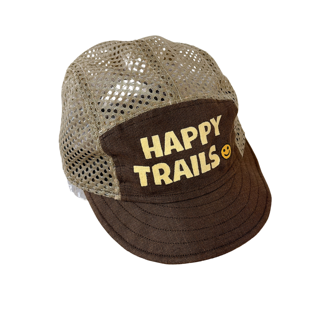 CACHALOT Unisex's Linen Mesh Jet Cap - Happy