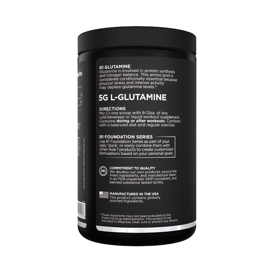 R1 - R1 Glutamine Micronized Glutamine L-Glutamine (75 Servings) - Cam2