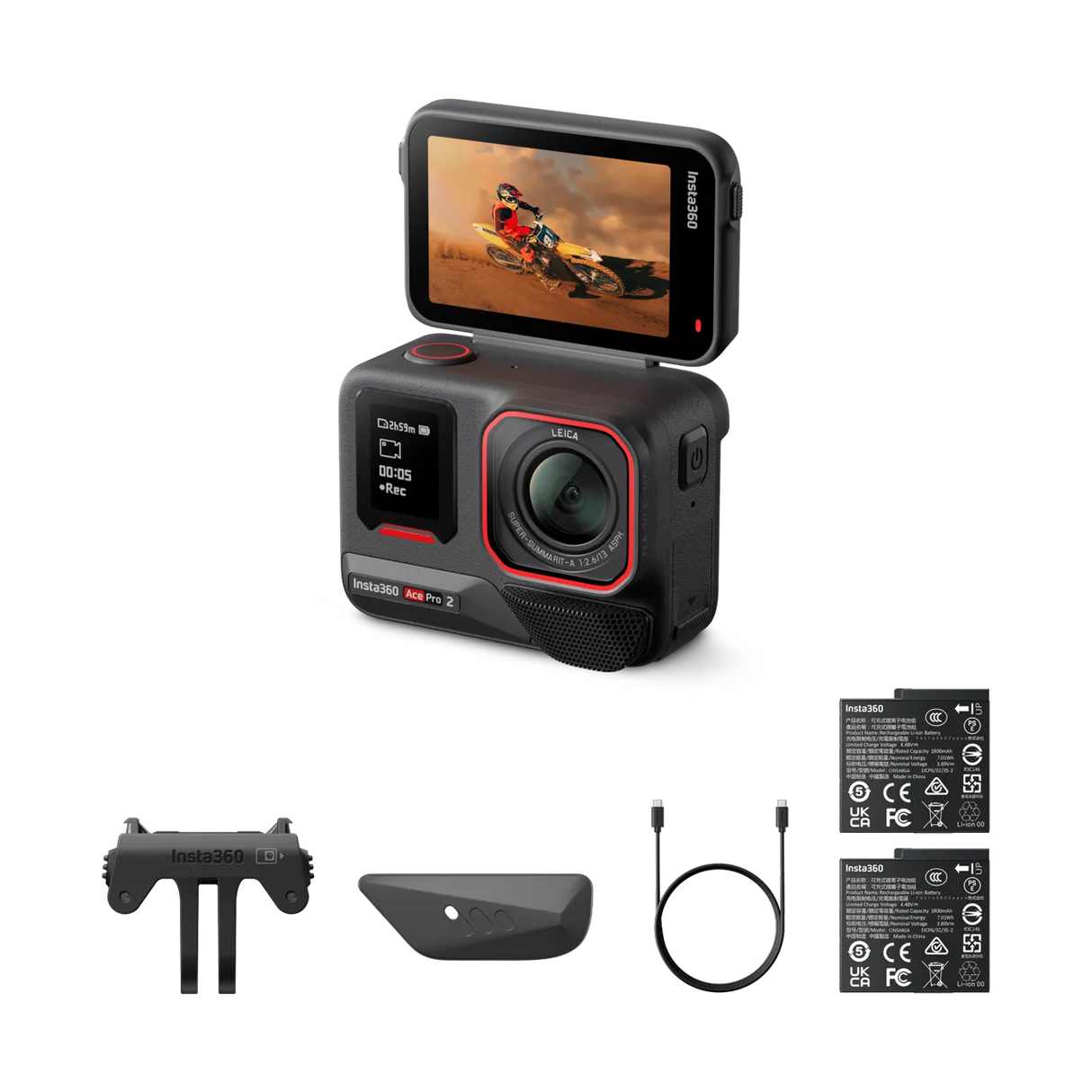 Insta360 - Insta360 Ace Pro 2 (Dual Battery Bundle X 2) - Cam2