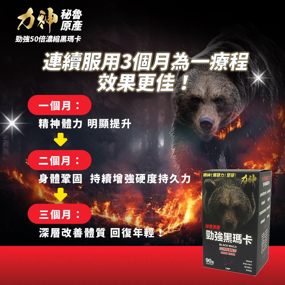 Lishen - Lishen Black Maca 90 Capsules (50:1 Concentrated Formula) - Cam2