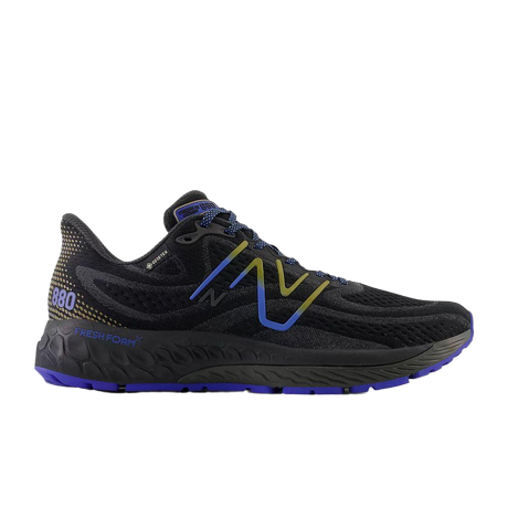 New Balance Men's Fresh Foam X 880 V13 GTX Road Running Shoes (Black/ Marine Blue) - Cam2