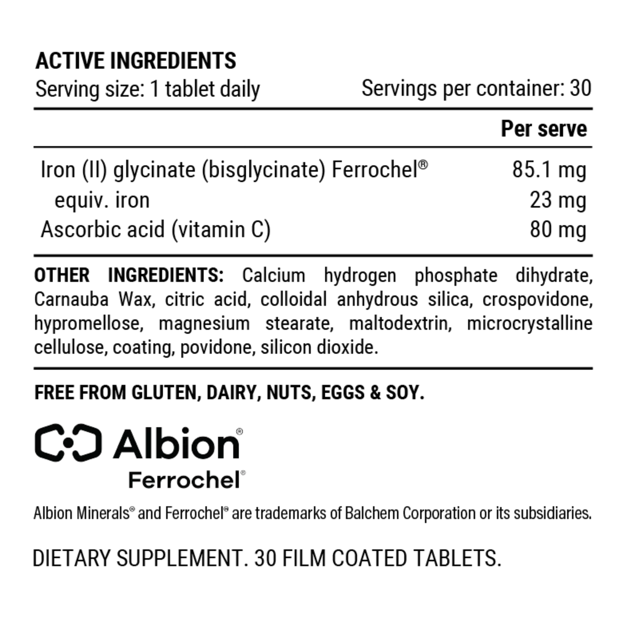 Pillar Iron Advanced + C Blood & Energy Support