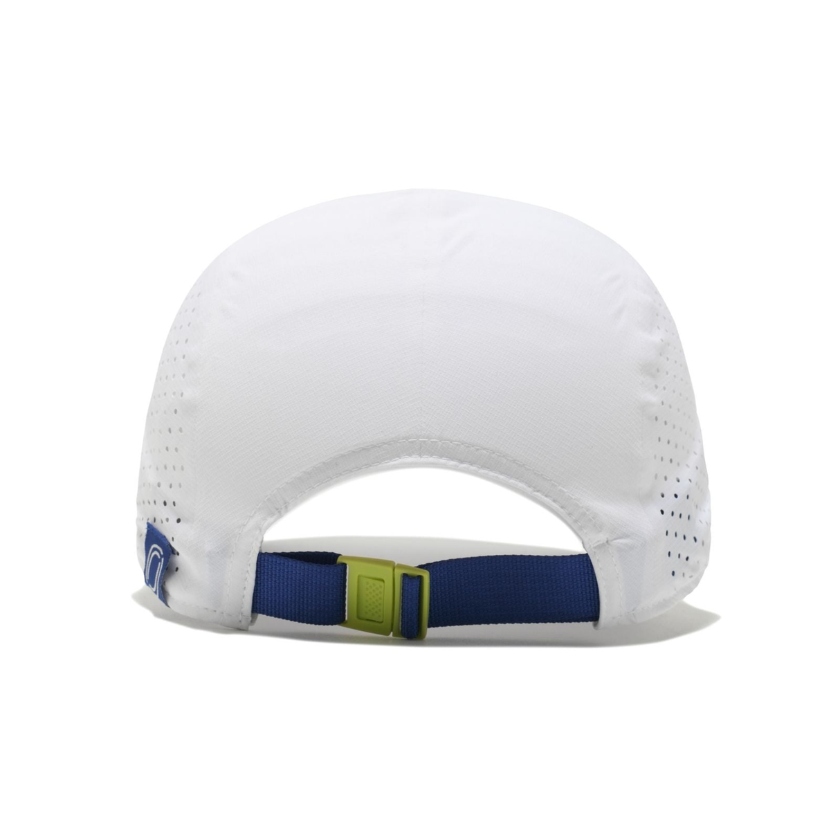 One Running Performance Running Hat (White - Blue Logo)