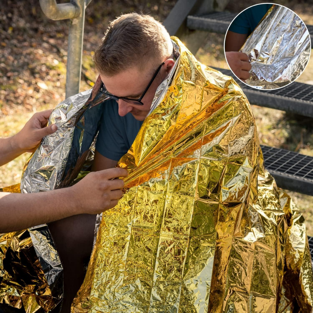 Emergency Rescue Blanket (gold/silver 160cm x 210cm)
