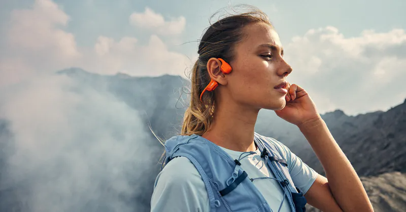 Shokz(S) - Shokz OpenRun Pro 2 Open-Ear Bone Conduction Headphone - Cam2