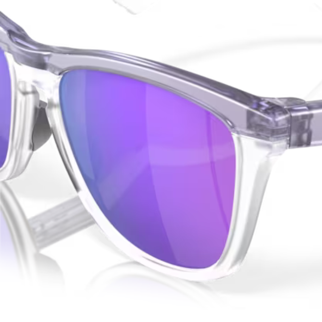 Oakley - Oakley Frogskins Hybrid Sunglasses (Matte Trans Lilac/Clear/Prizm Violet) 0OO9289-928901 - Cam2