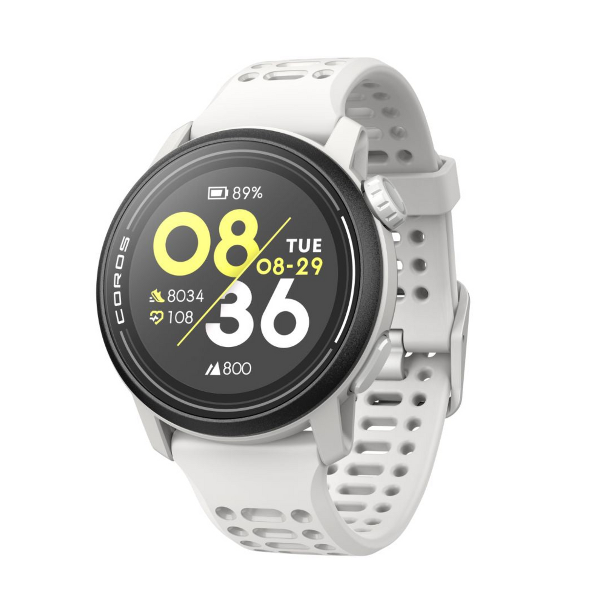 Coros - Coros Pace 3 Multisport Watch - White (Silicon Band) - Cam2