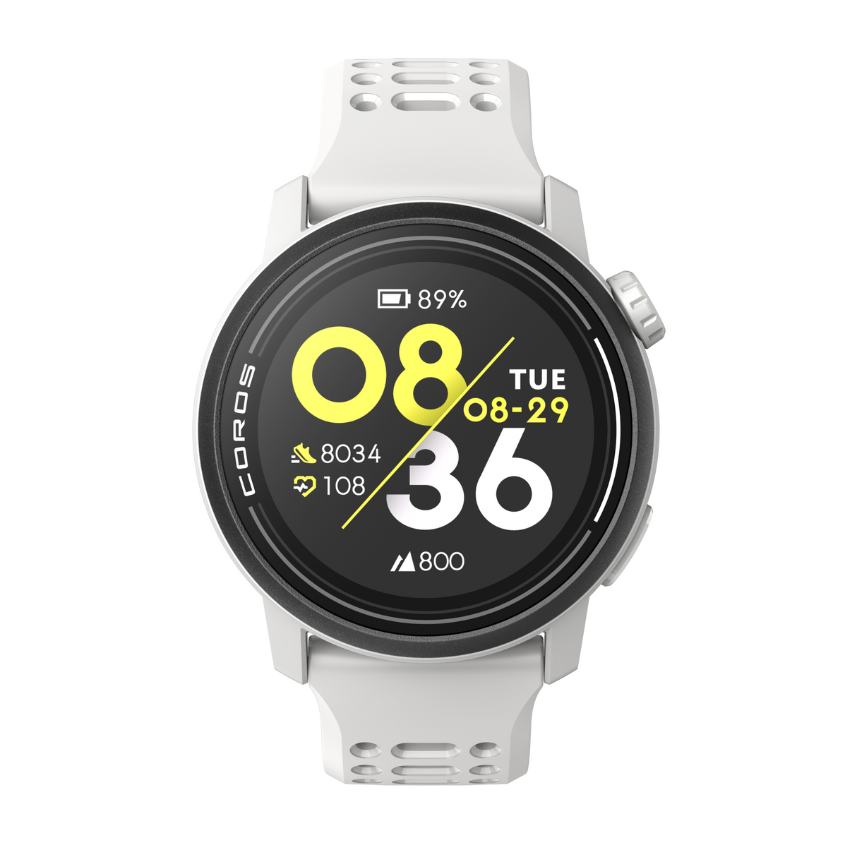 Coros - Coros Pace 3 Multisport Watch - White (Silicon Band) - Cam2
