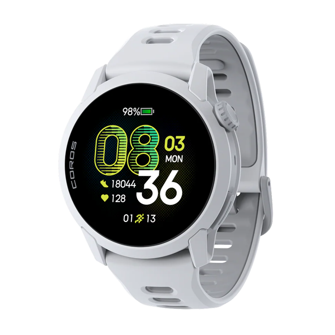 Coros Pace 4 Multisport Watch (White Silicon Band)