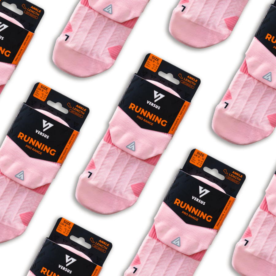 Versus Candy Pink Running Ankle Socks