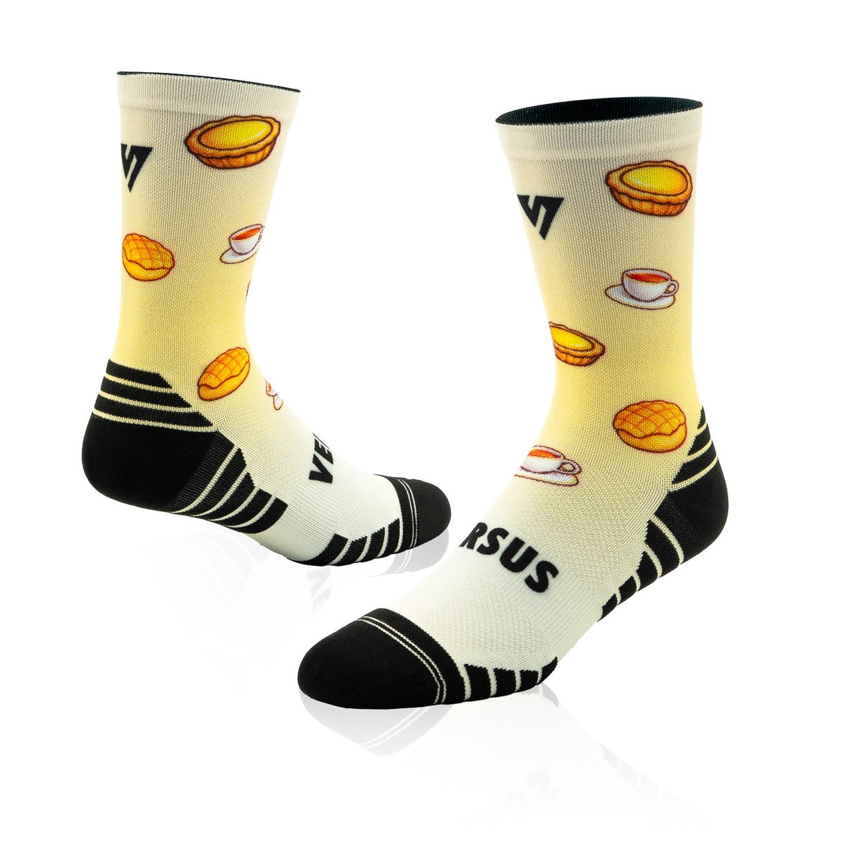 Versus - Versus Cha Chaan Teng Foodie Style Socks - Cam2