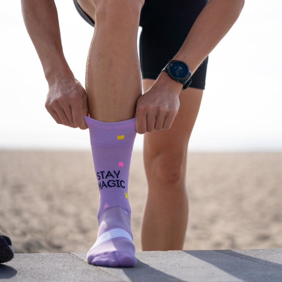 Sporcks - Sporcks Stay Magic Purple Running Socks - Cam2