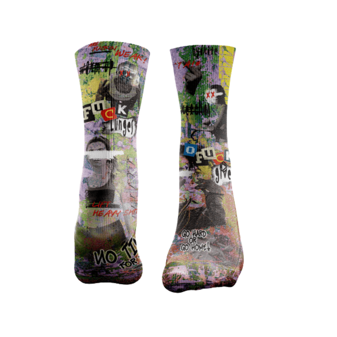 HEXXEE - HEXXEE Men's F Lunges Running Socks - Cam2