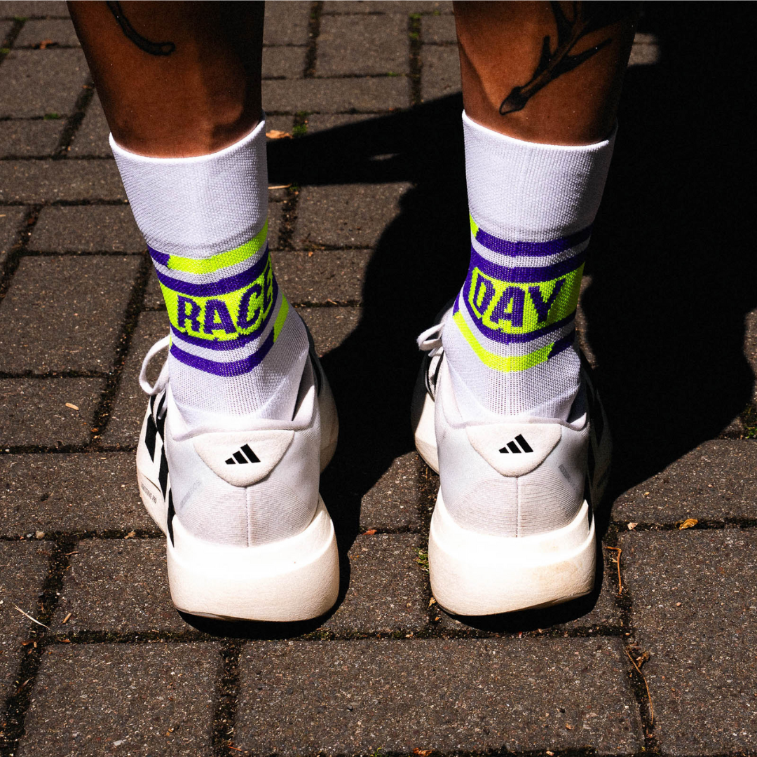 Incylence Motto 2025 Race Day High-Cut Running Socks