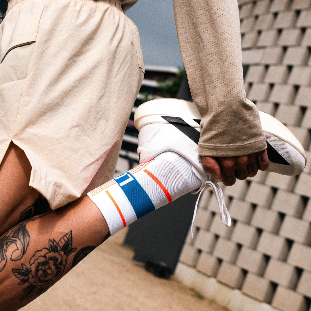 Incylence Motto 2025 Long Run High-Cut Running Socks