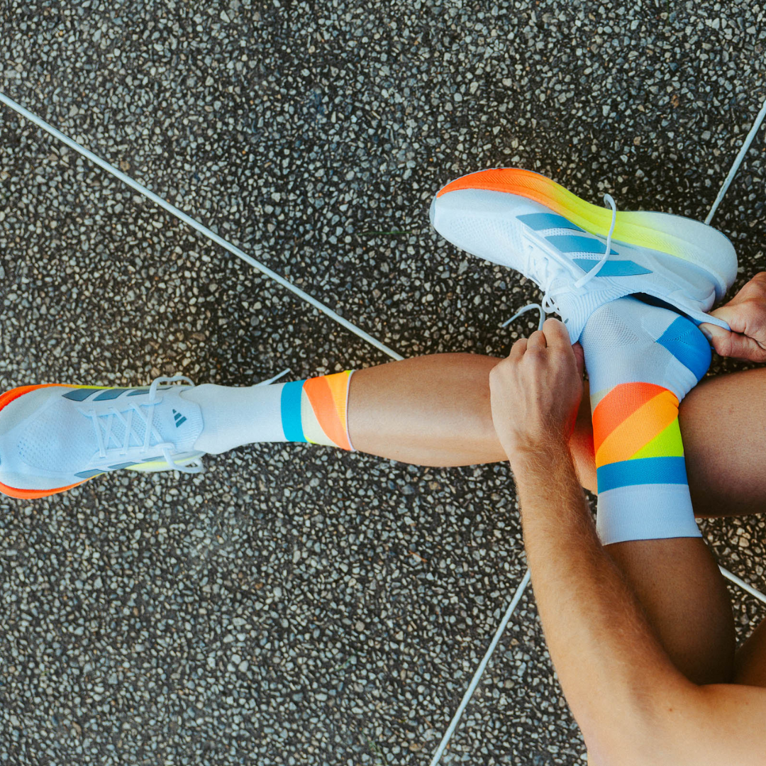 Incylence - Incylence Ultralight Strides High-Cut Running Socks - Cam2