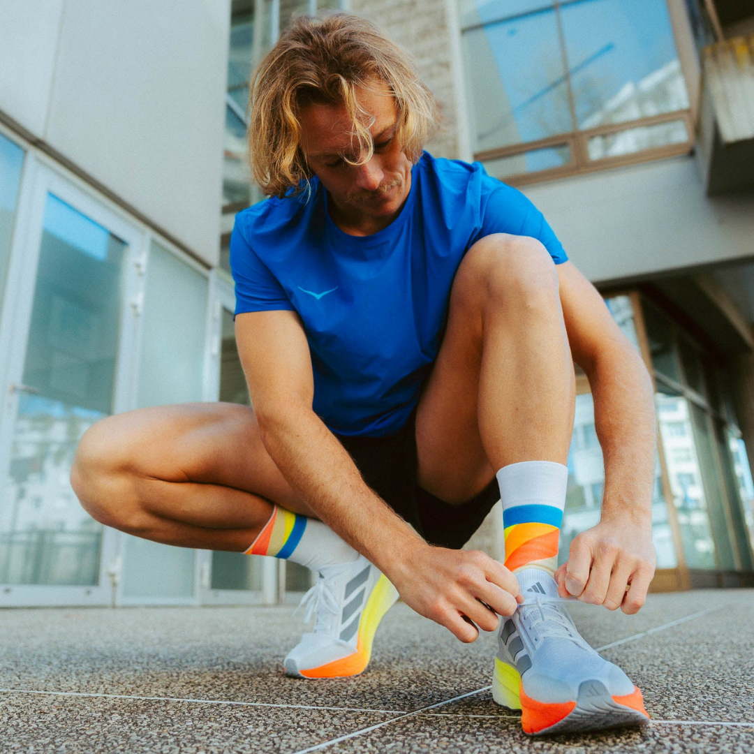 Incylence - Incylence Ultralight Strides High-Cut Running Socks - Cam2