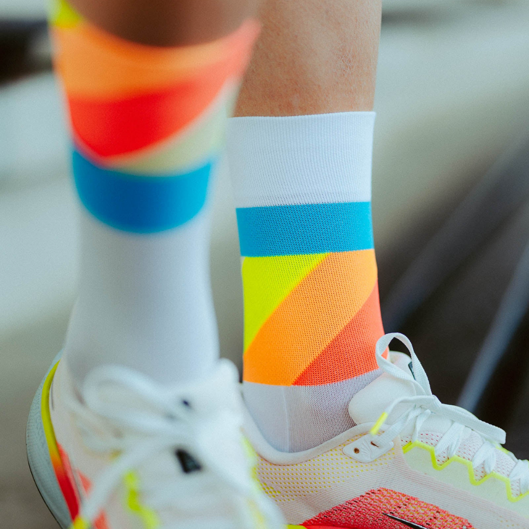 Incylence - Incylence Ultralight Strides High-Cut Running Socks - Cam2