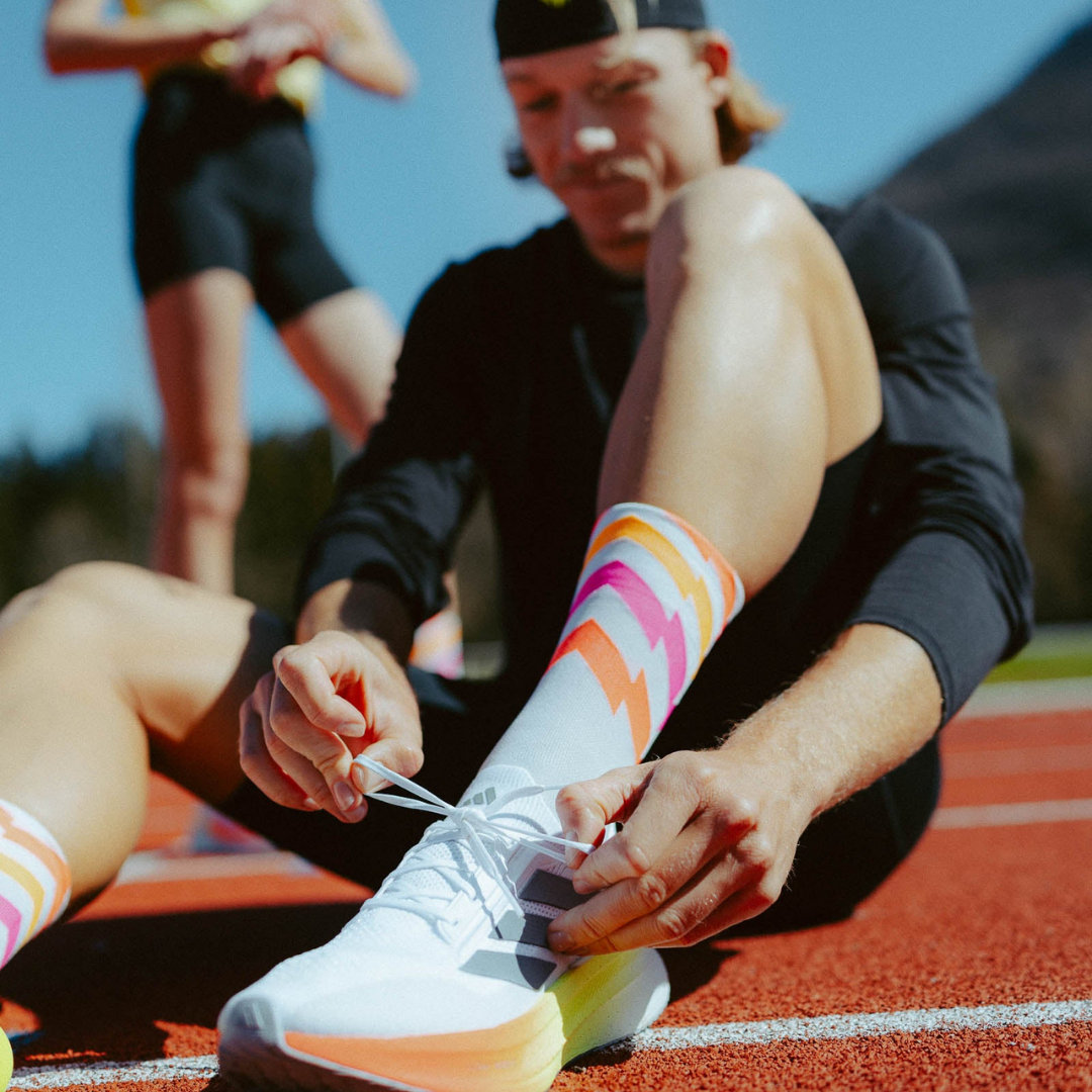 Incylence - Incylence Ultralight Waves High-Cut Running Socks - Cam2