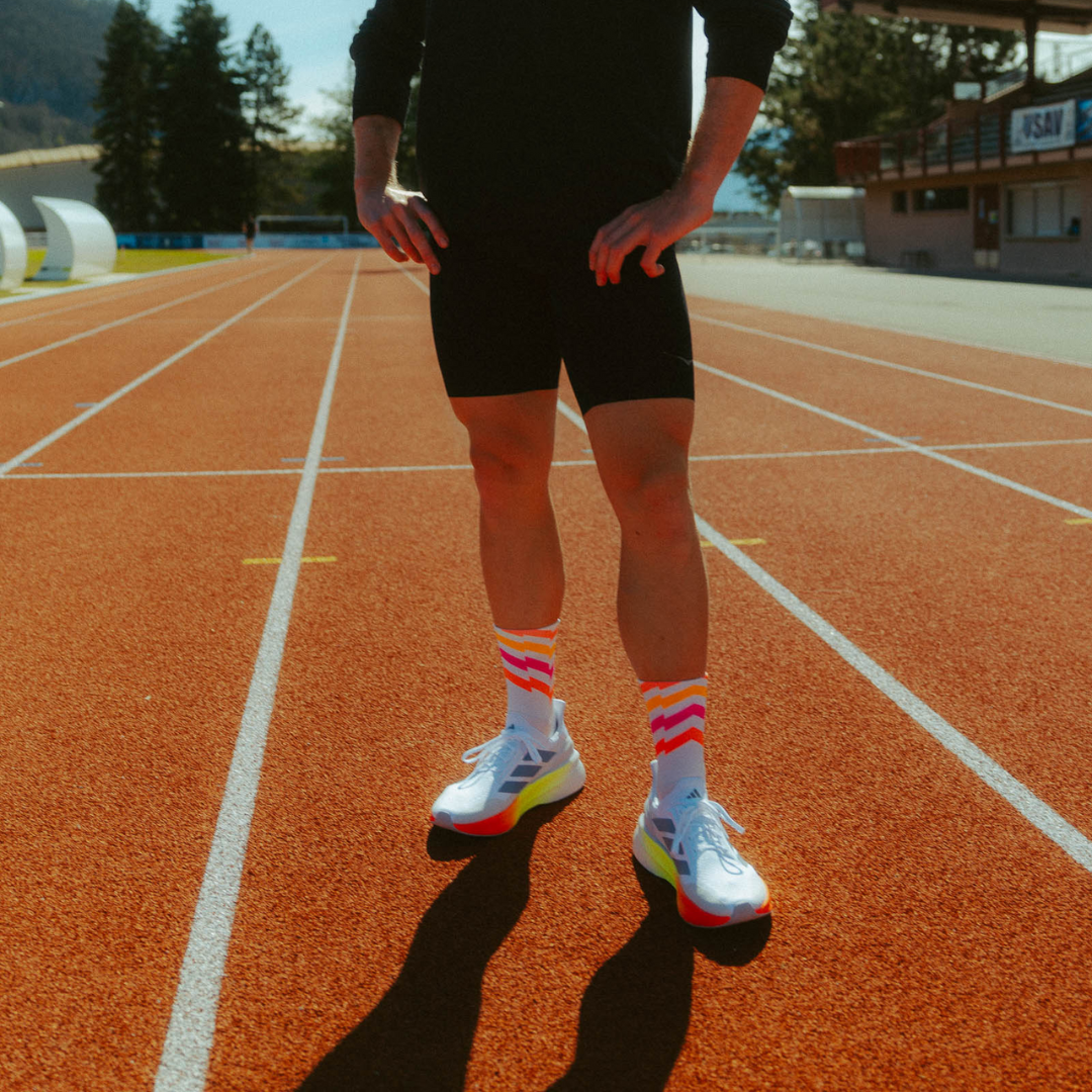 Incylence - Incylence Ultralight Waves High-Cut Running Socks - Cam2