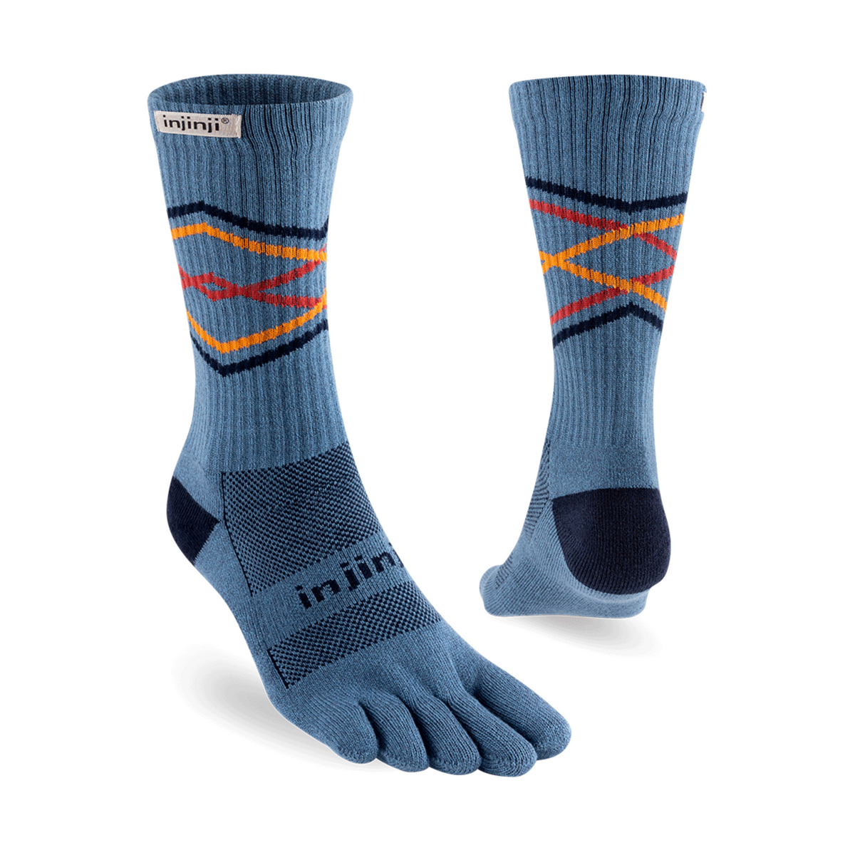 Injinji - injinji Unisex's Trail Midweight Crew Socks (213170) - Cam2