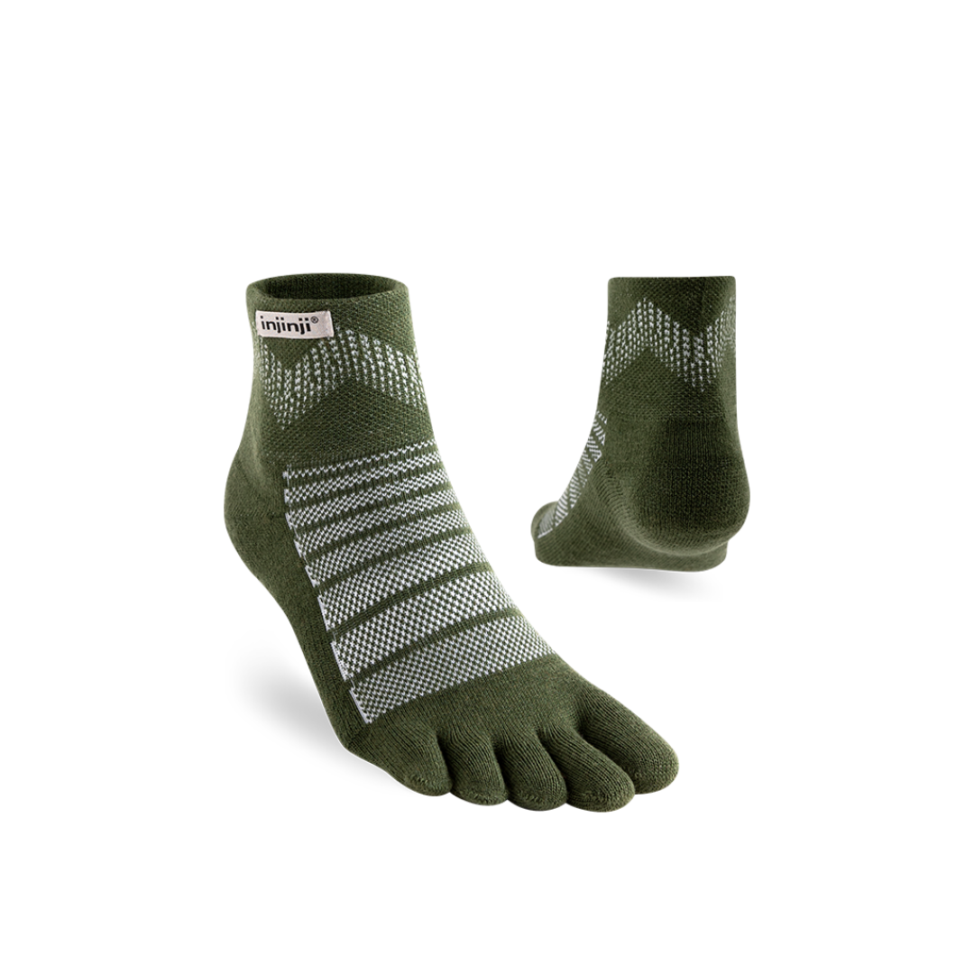 injinji Unisex's Outdoor Midweight Mini-Crew Socks (223630)
