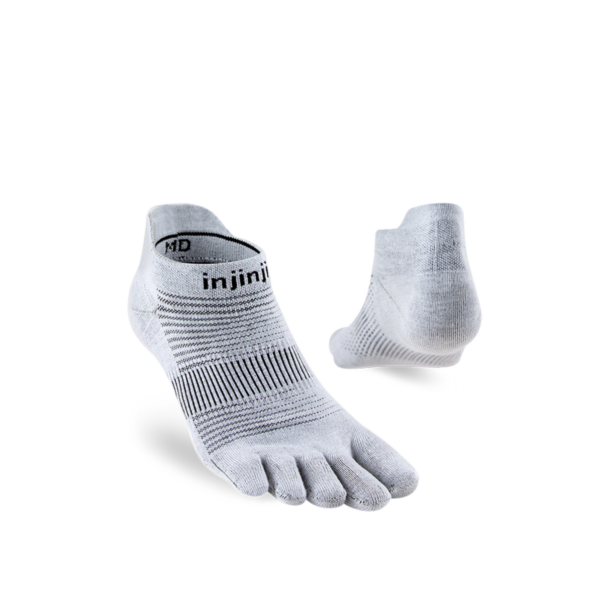 Injinji - injinji Unisex's Run Lightweight No-Show Socks (281110) - Cam2