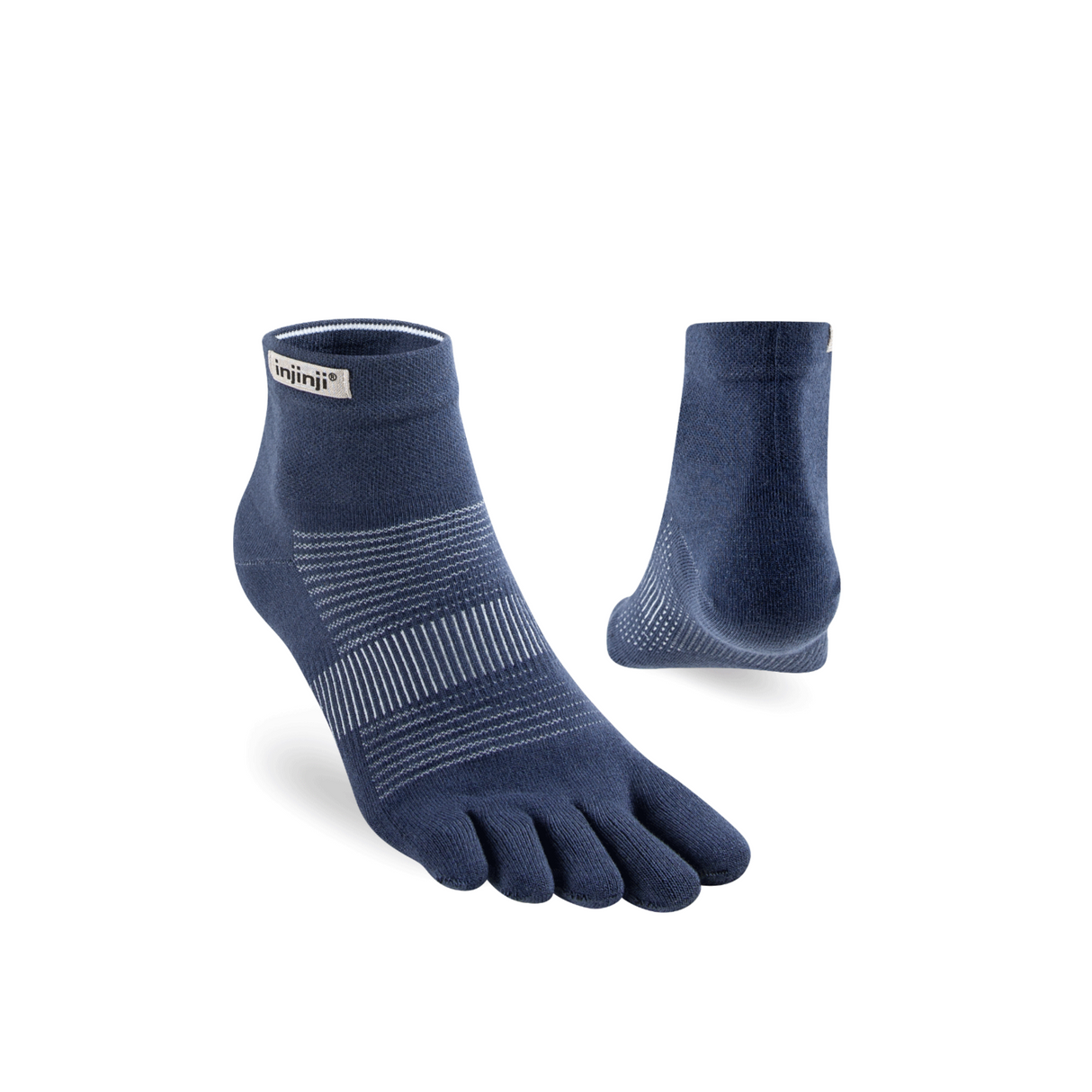 Injinji - injinji Unisex's Run Lightweight Mini-Crew Socks (281130) - Cam2