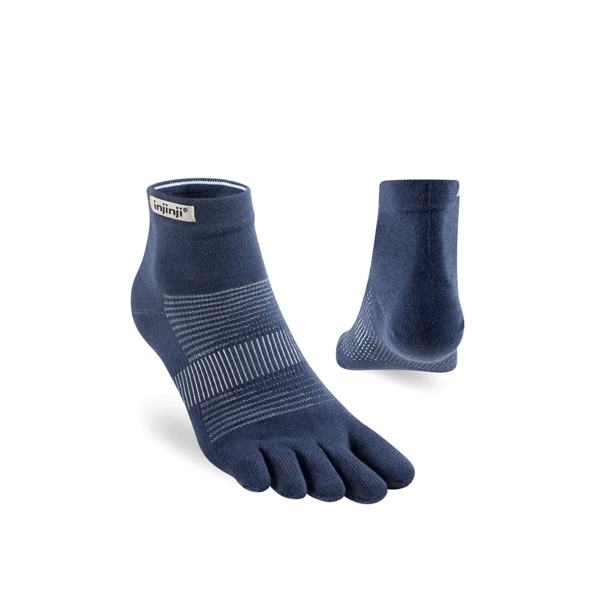 Injinji - injinji Unisex's Run Original Weight Mini-Crew Socks (282130) - Cam2