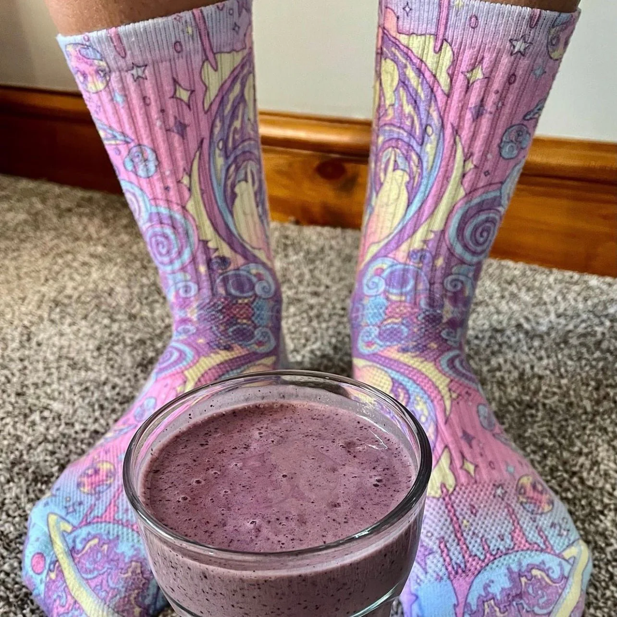 HEXXEE - HEXXEE Women's Intergalactic Running Socks - Cam2