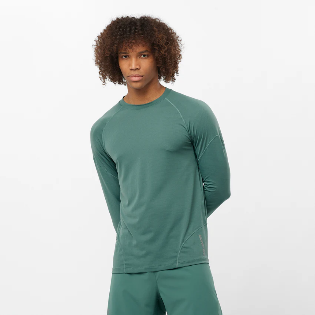 Salomon - Salomon Men's Cross Run Long Sleeve Tee - Cam2