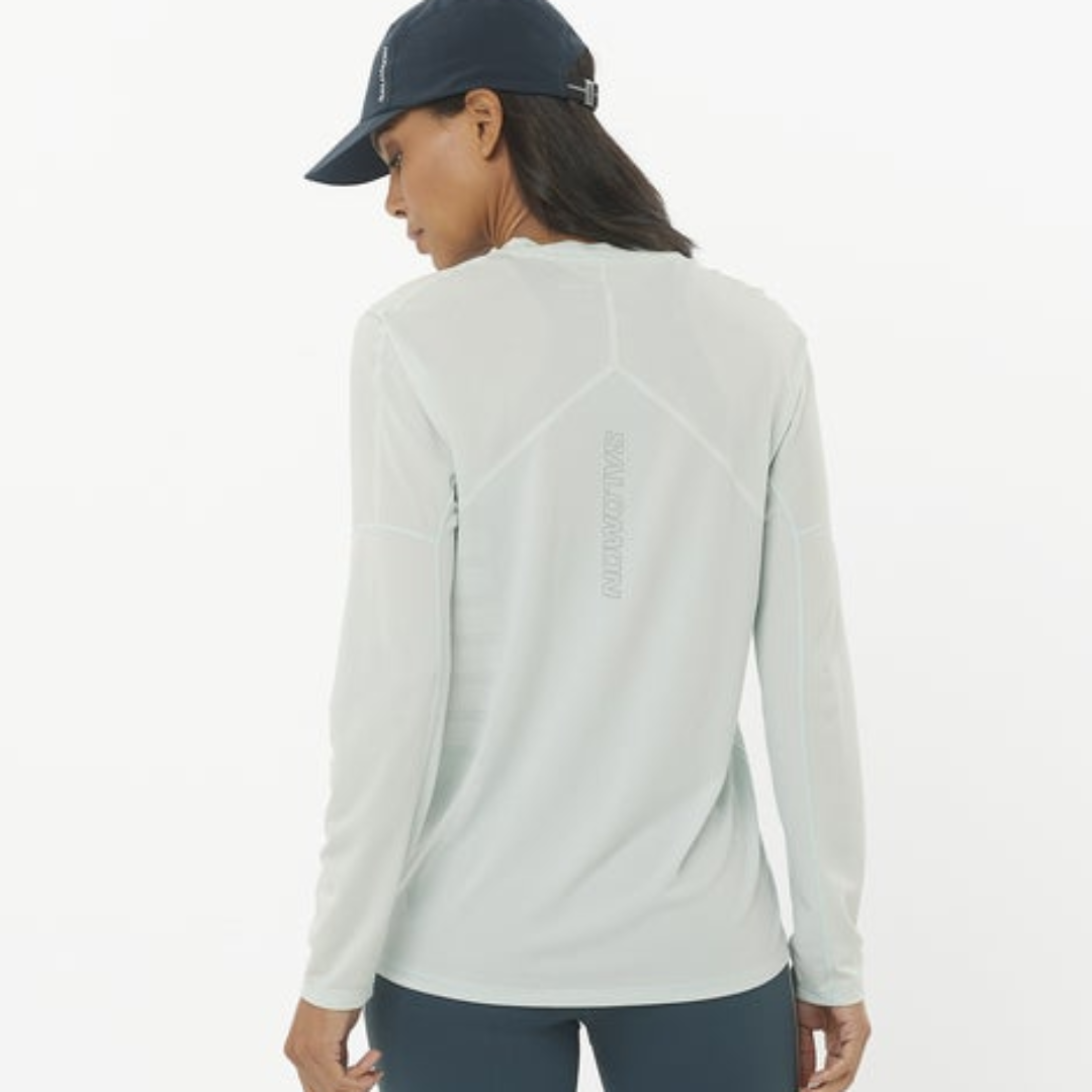 Salomon - Salomon Women's Sense Aero LS Tee GFX (LC2267600) - Cam2