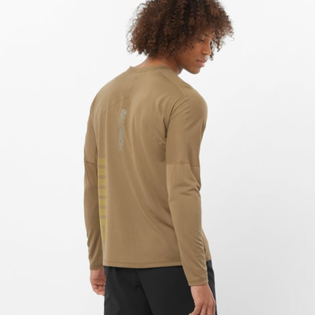 Salomon - Salomon Men's Sense Aero Long Sleeve Tee GFX (LC2274800) - Cam2