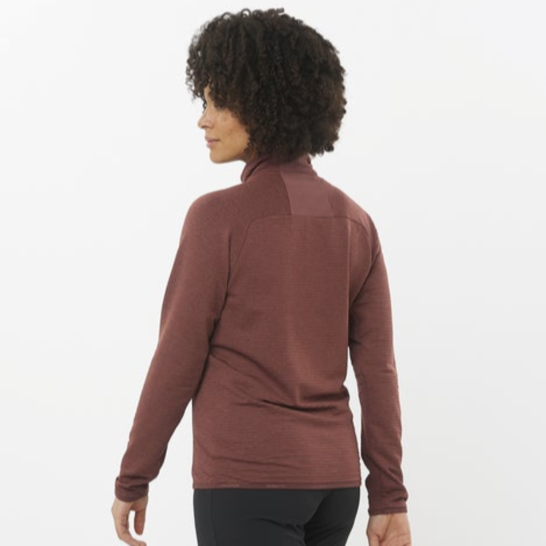 Salomon - Salomon Women's Essential Lightwarm FZ (LC2279900) - Cam2