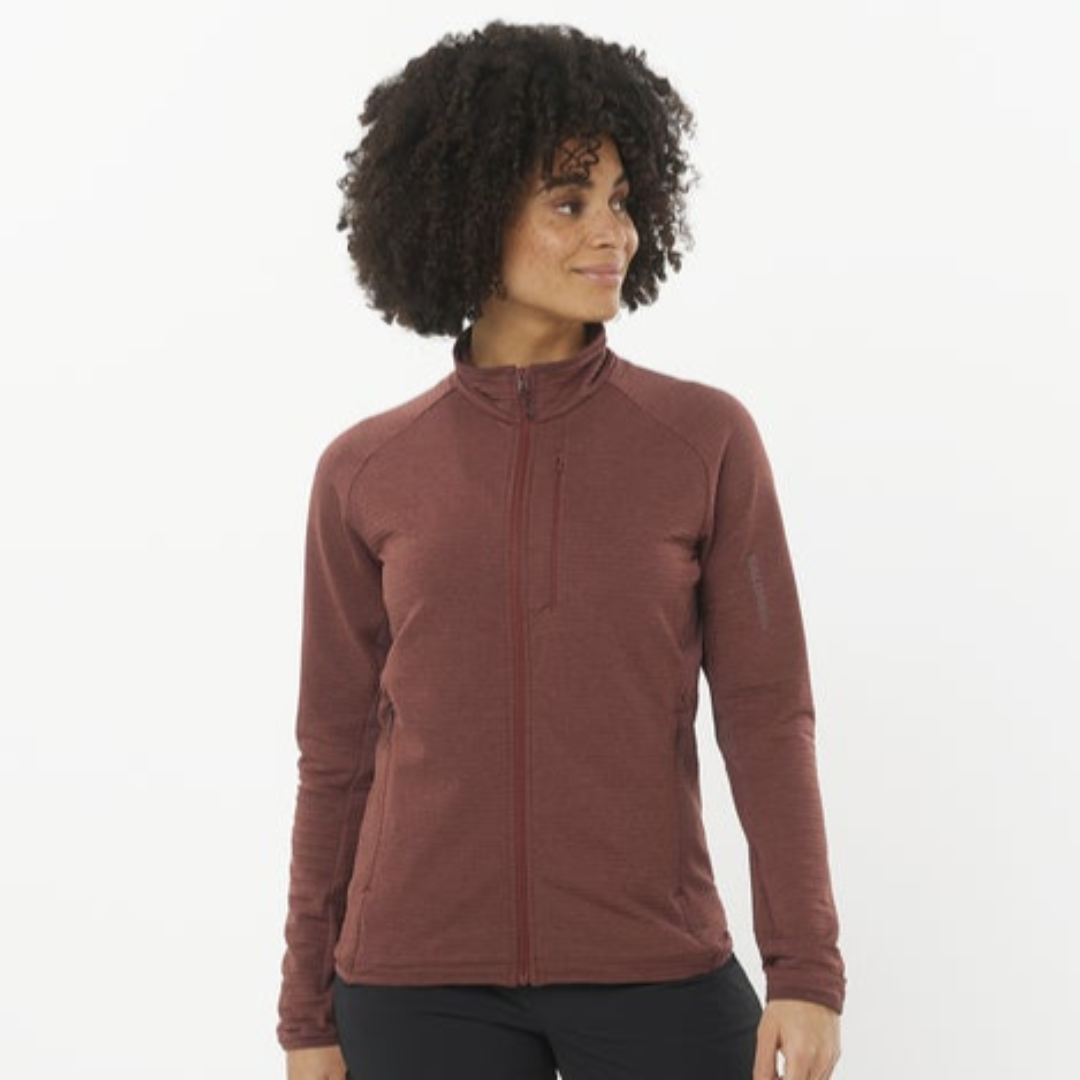 Salomon - Salomon Women's Essential Lightwarm FZ (LC2279900) - Cam2