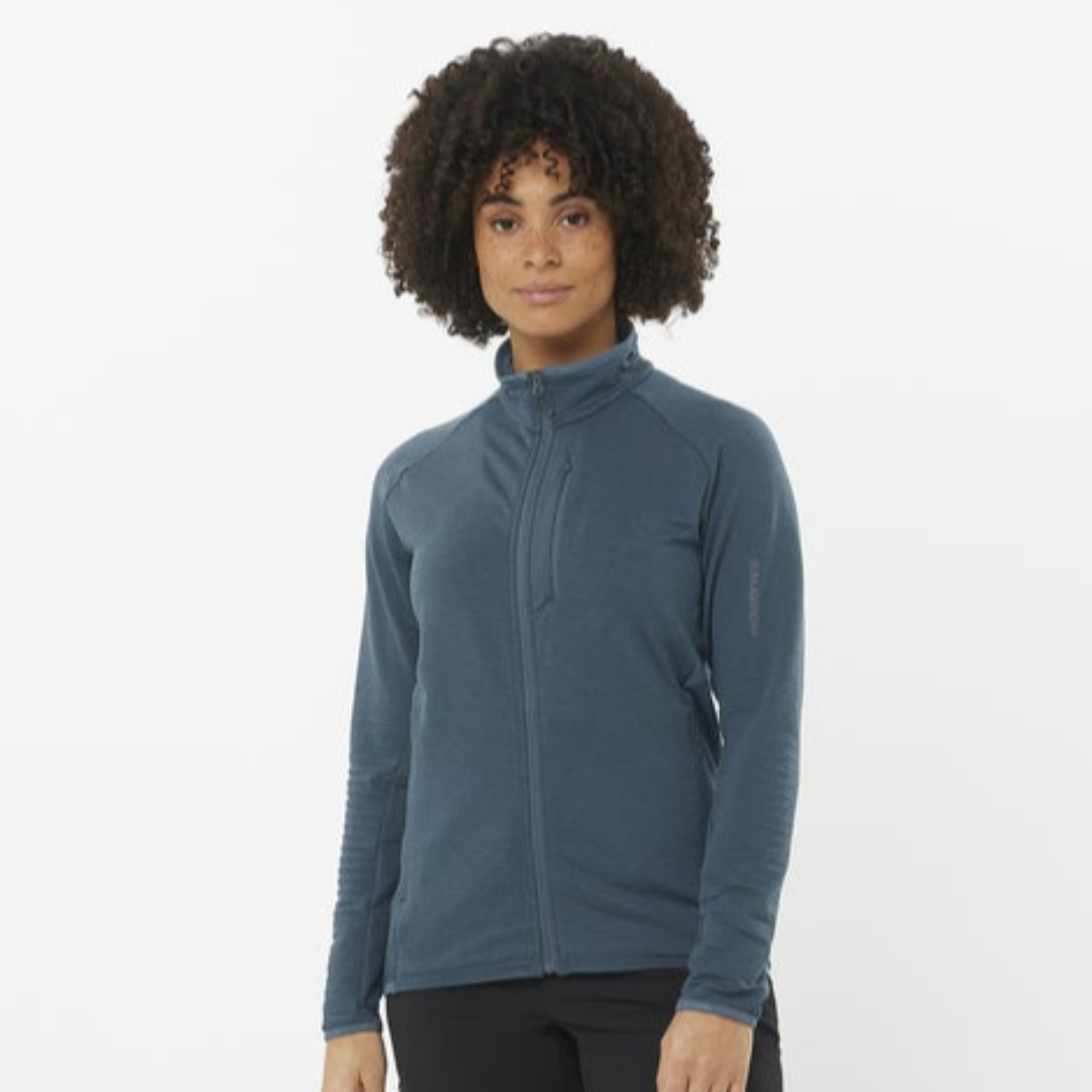 Salomon - Salomon Women's Essential Lightwarm FZ (LC2280000) - Cam2