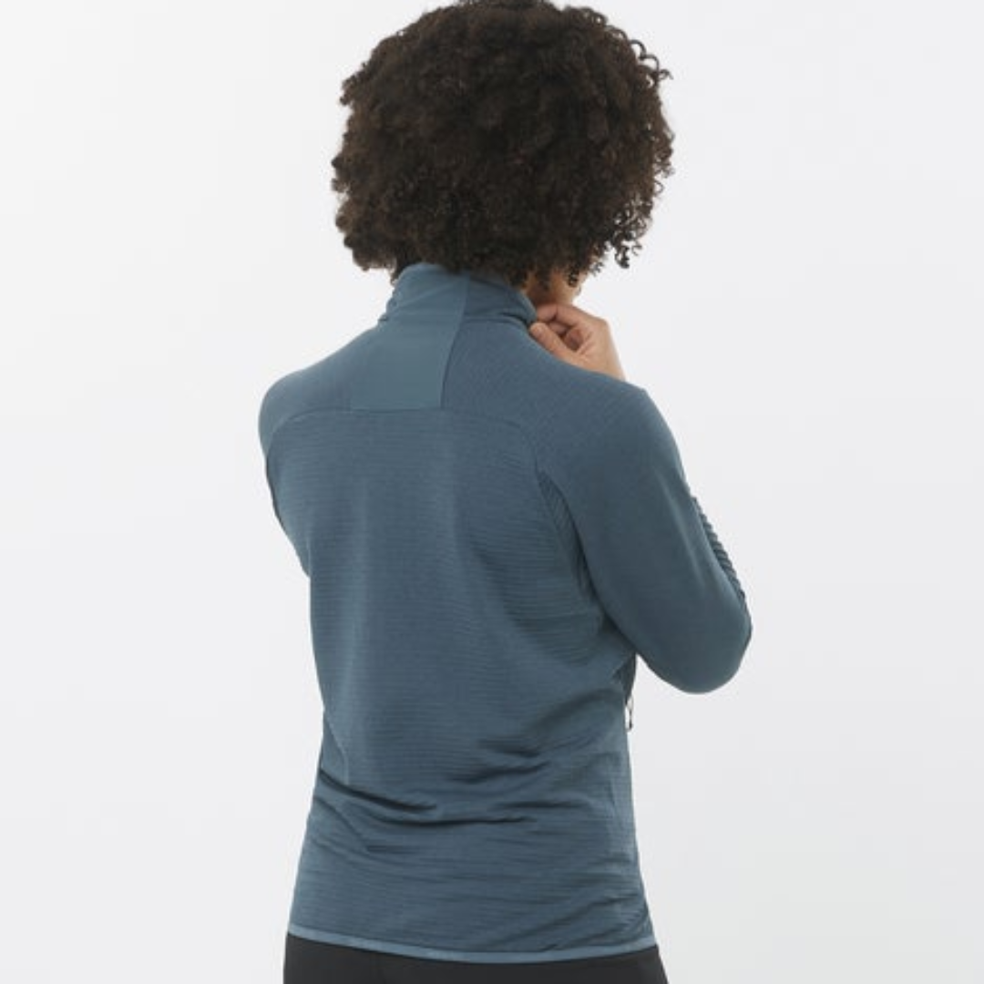 Salomon - Salomon Women's Essential Lightwarm FZ (LC2280000) - Cam2