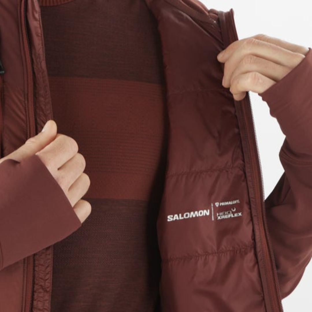 Salomon - Salomon Men's Elixir Hybrid HD Insulated Hooded Jacket (LC2291600) - Cam2