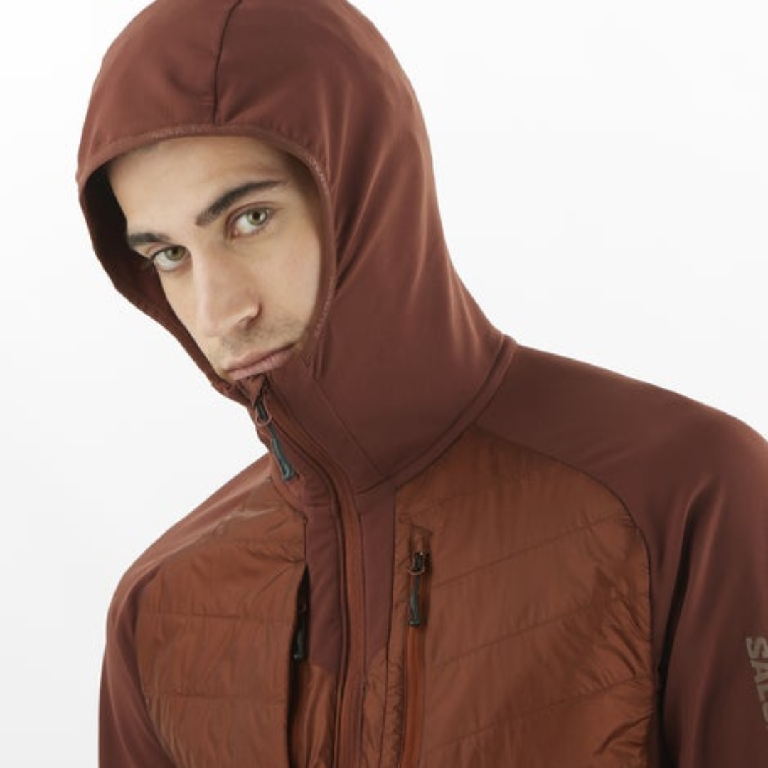 Salomon - Salomon Men's Elixir Hybrid HD Insulated Hooded Jacket (LC2291600) - Cam2