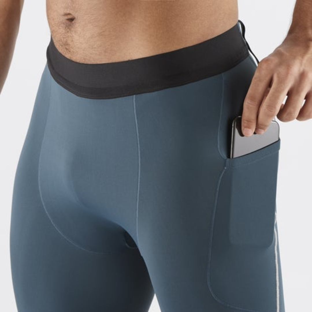 Salomon - Salomon Men's Sense Aero Stow Tights (LC2301400) - Cam2