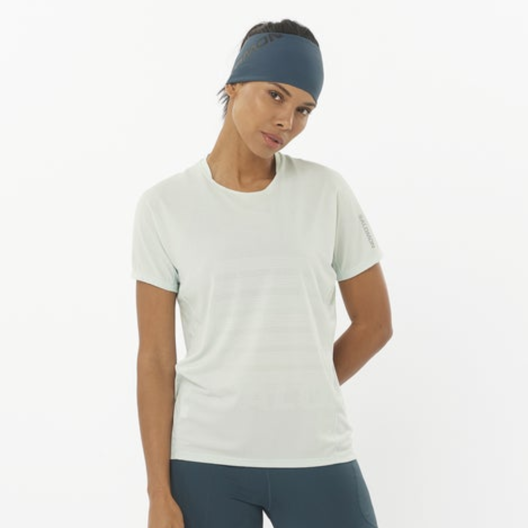 Salomon - Salomon Women's Sense Aero SS Tee GFX (LC2337600) - Cam2