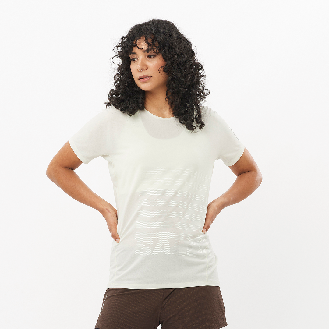 Salomon - Salomon Women's Aero SS Tee GFX (LC2696700) - Cam2