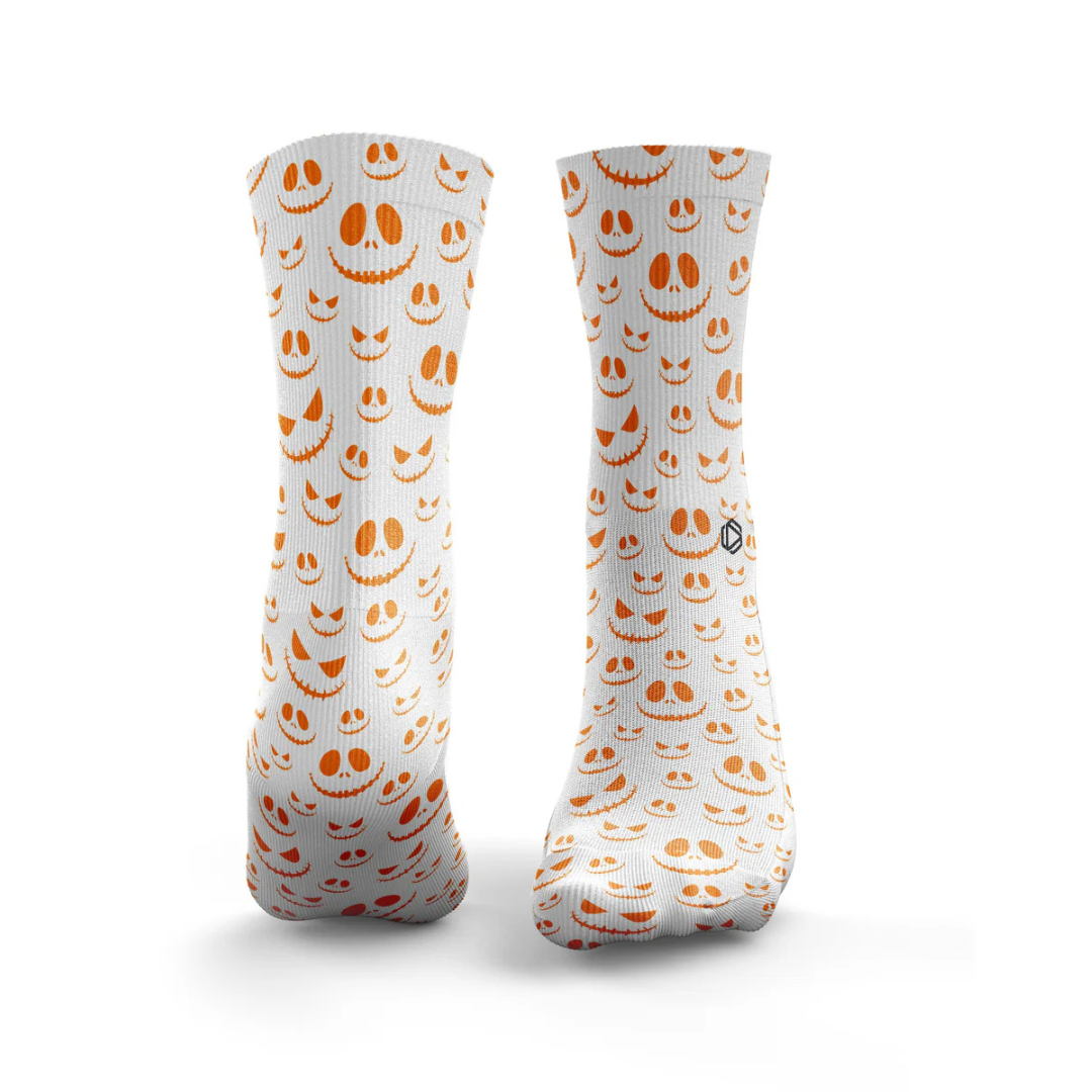 HEXXEE - HEXXEE Men's Halloween Smileys Running Socks - Cam2