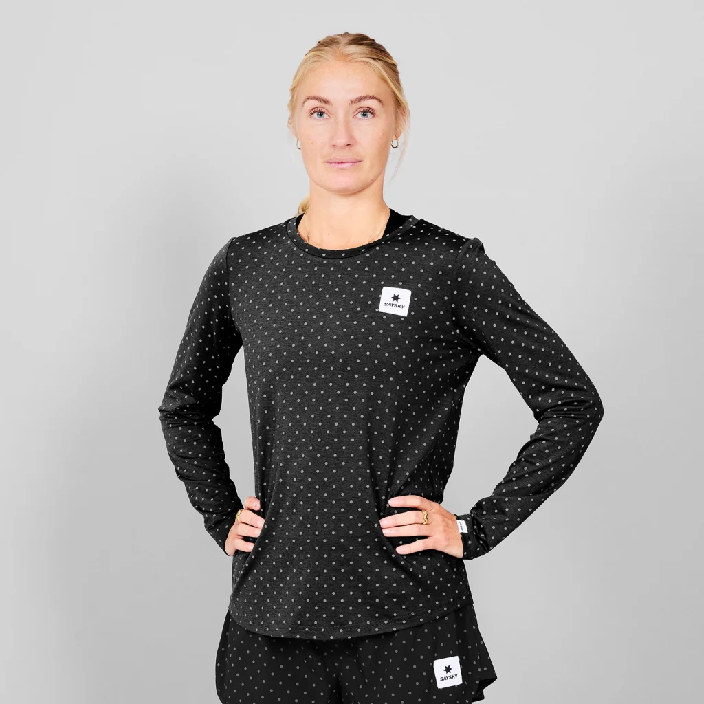 SAYSKY - SAYSKY Women's Reflective Polka Pace Long Sleeve - Cam2