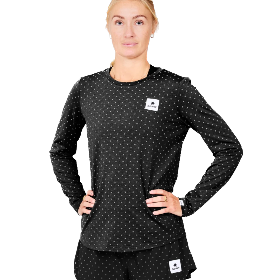 SAYSKY - SAYSKY Women's Reflective Polka Pace Long Sleeve - Cam2