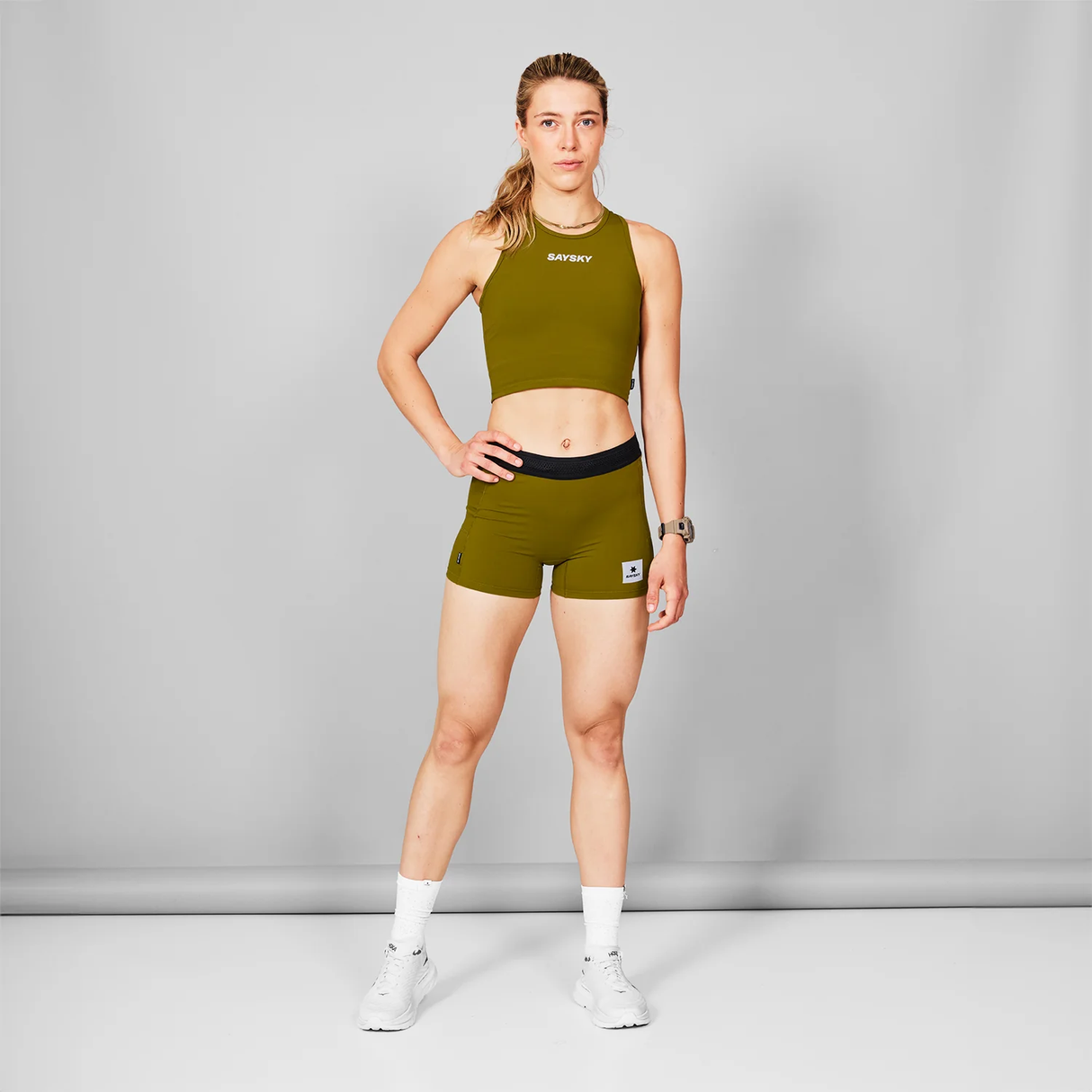 SAYSKY - SAYSKY Women's Flow Race Crop Top - Cam2