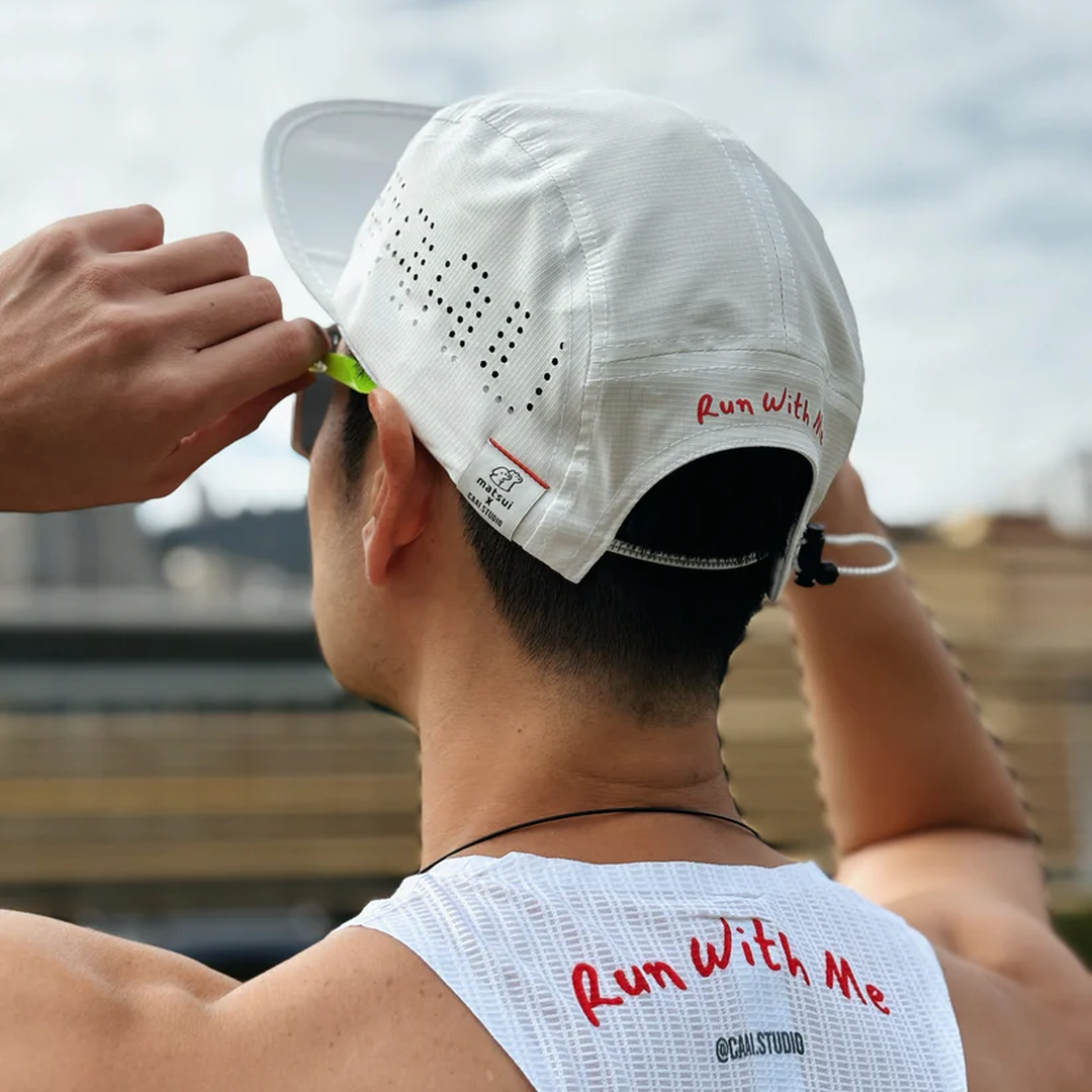 Matsui x Paau - Matsui x Paau Unisex's Quick-dry "Run with Me" Running Cap - Cam2