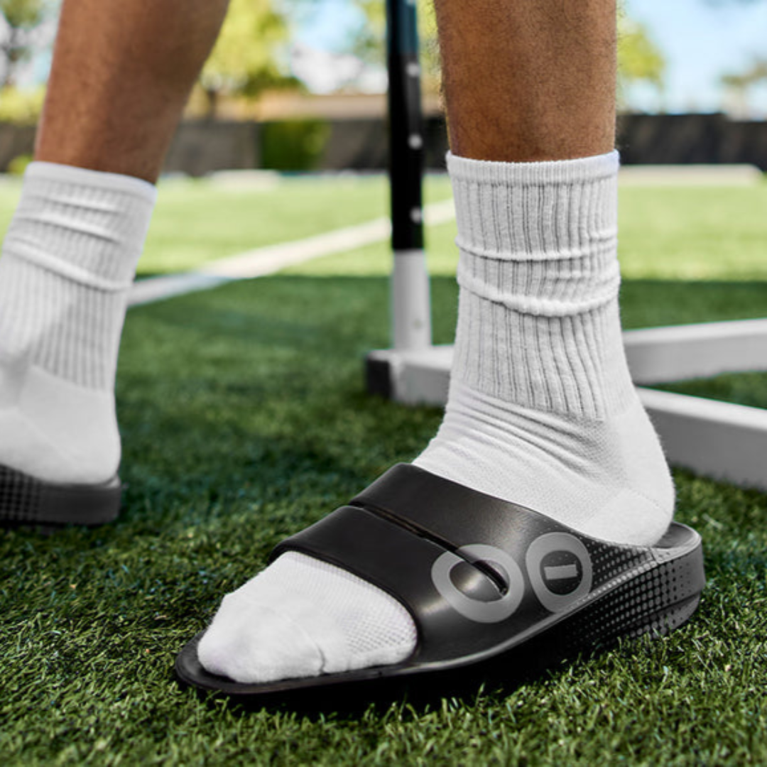 Oofos - Oofos Unisex's OOahh Sport Slide Sandal (OF1500) - Cam2
